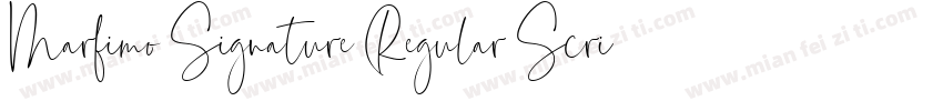 Marfimo Signature Regular Script字体转换